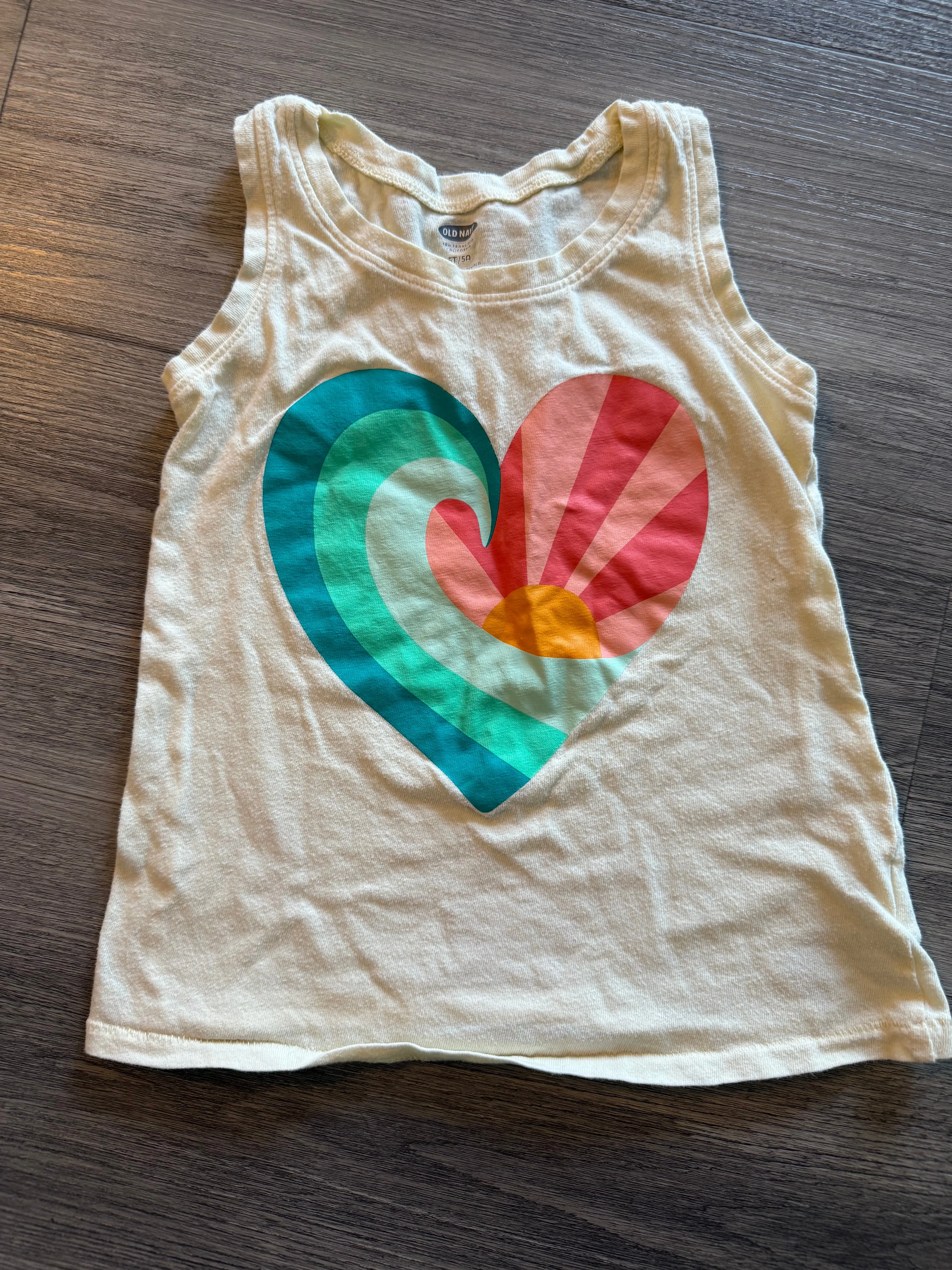 (5) Girls Summer T-shirts Sz 5, Kids 5/5T (extra small)