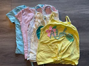 (5) Girls Summer T-shirts Sz 5, Kids 5/5T (extra small)