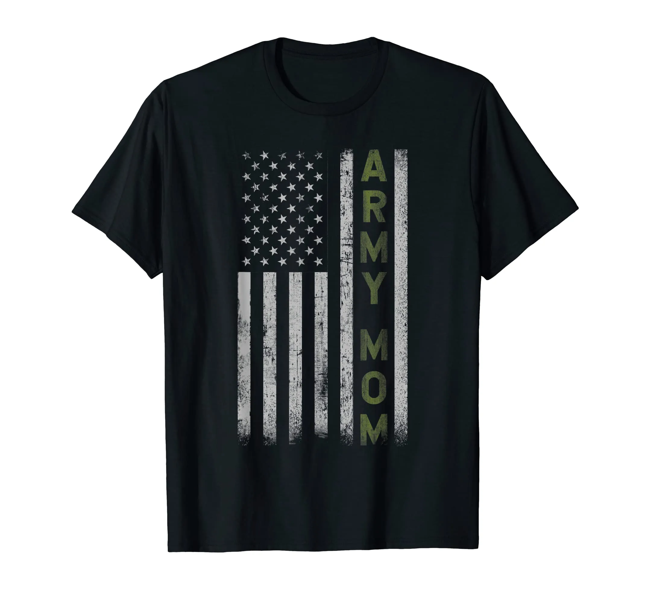 Army Mom T Shirt- Pride Military Mother American Flag Shirt