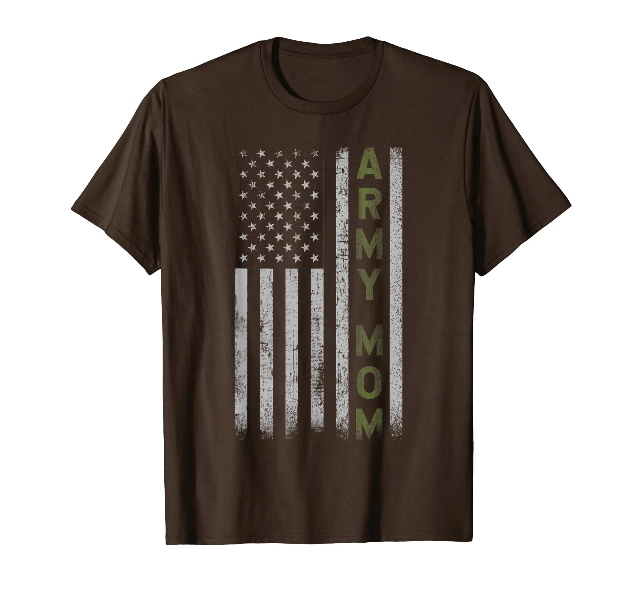 Army Mom T Shirt- Pride Military Mother American Flag Shirt