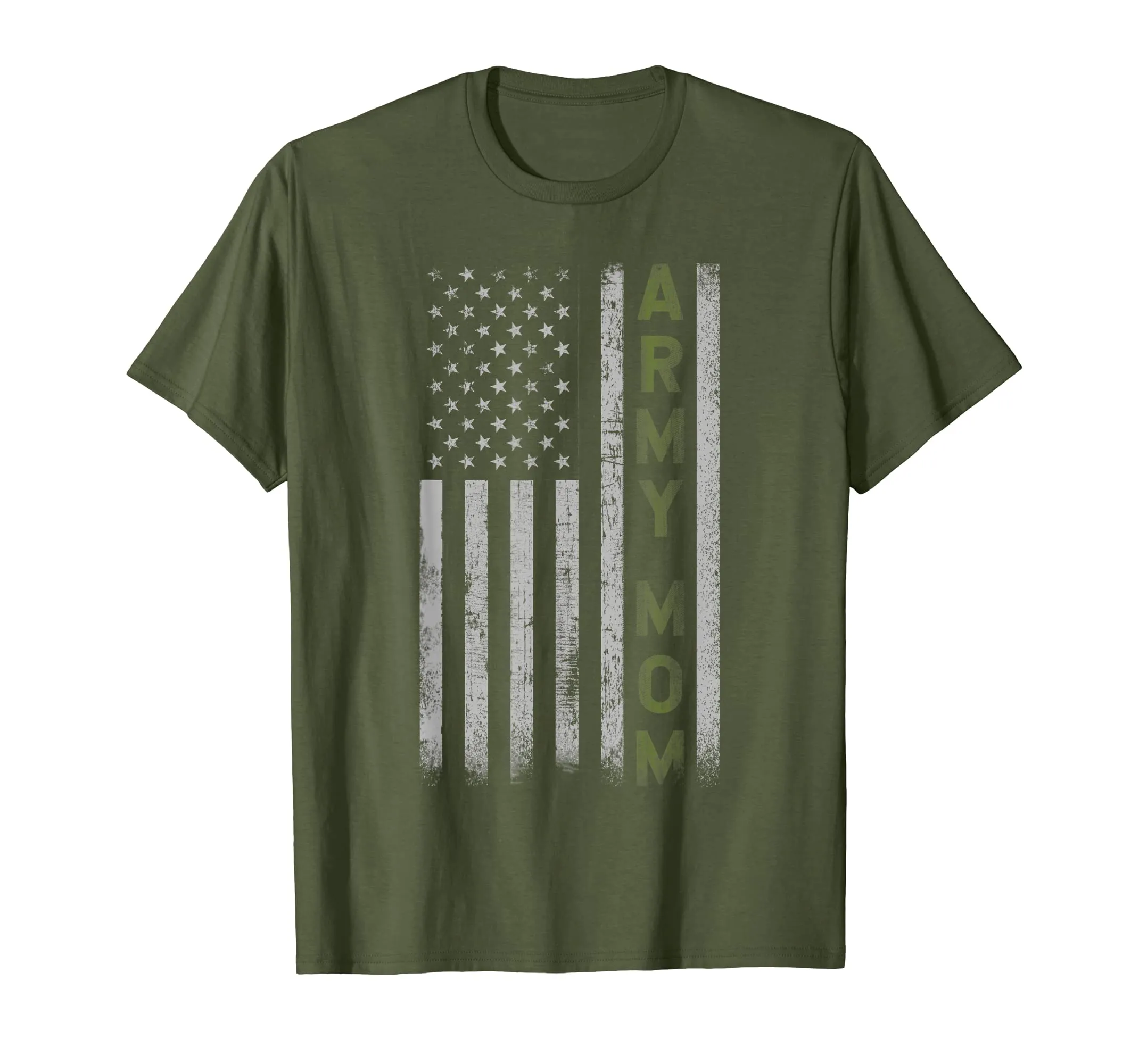 Army Mom T Shirt- Pride Military Mother American Flag Shirt