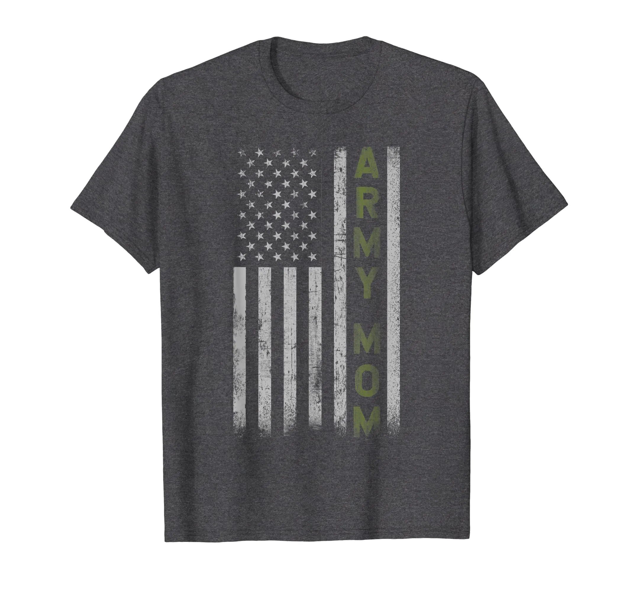 Army Mom T Shirt- Pride Military Mother American Flag Shirt