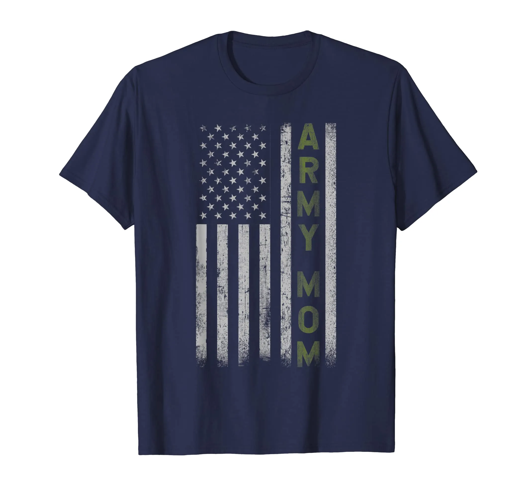 Army Mom T Shirt- Pride Military Mother American Flag Shirt