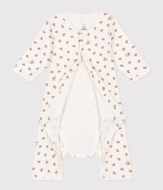 Babies' Footless Cotton Bodyjama - Foxes