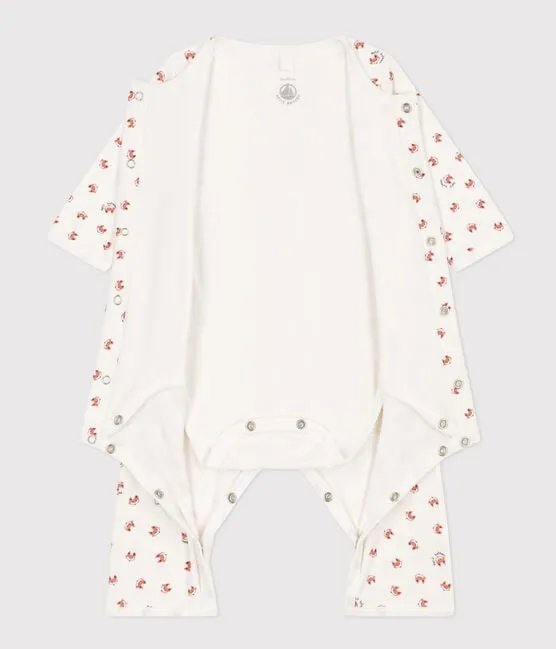 Babies' Footless Cotton Bodyjama - Foxes
