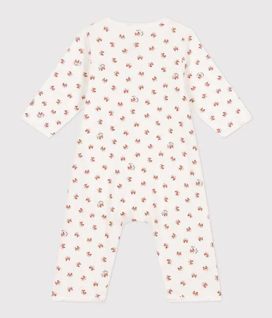 Babies' Footless Cotton Bodyjama - Foxes
