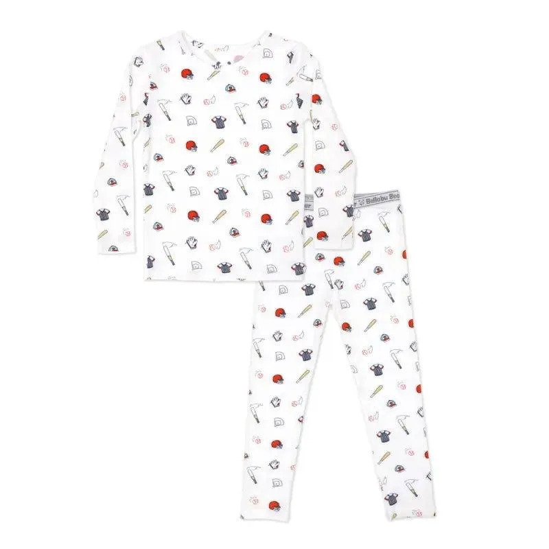 Bamboo Long Sleeve Pajama Set - Baseball
