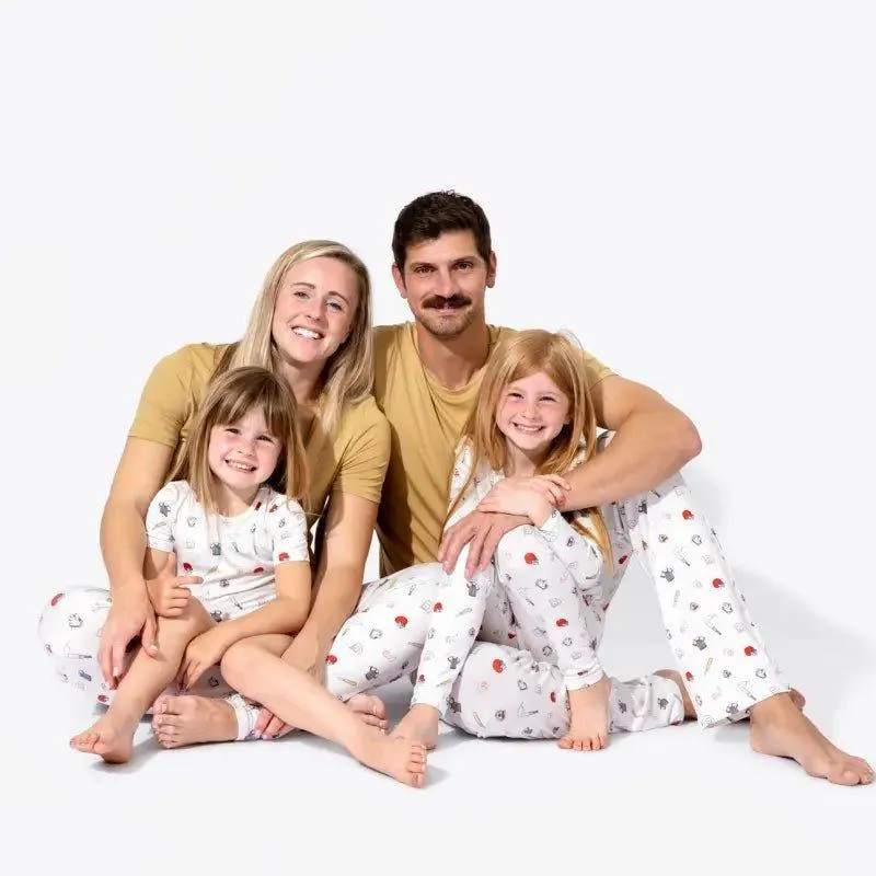 Bamboo Long Sleeve Pajama Set - Baseball
