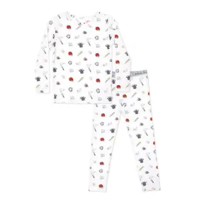 Bamboo Long Sleeve Pajama Set - Baseball