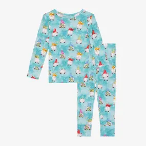 Bamboo Long Sleeve Pajama Set, Gnomey