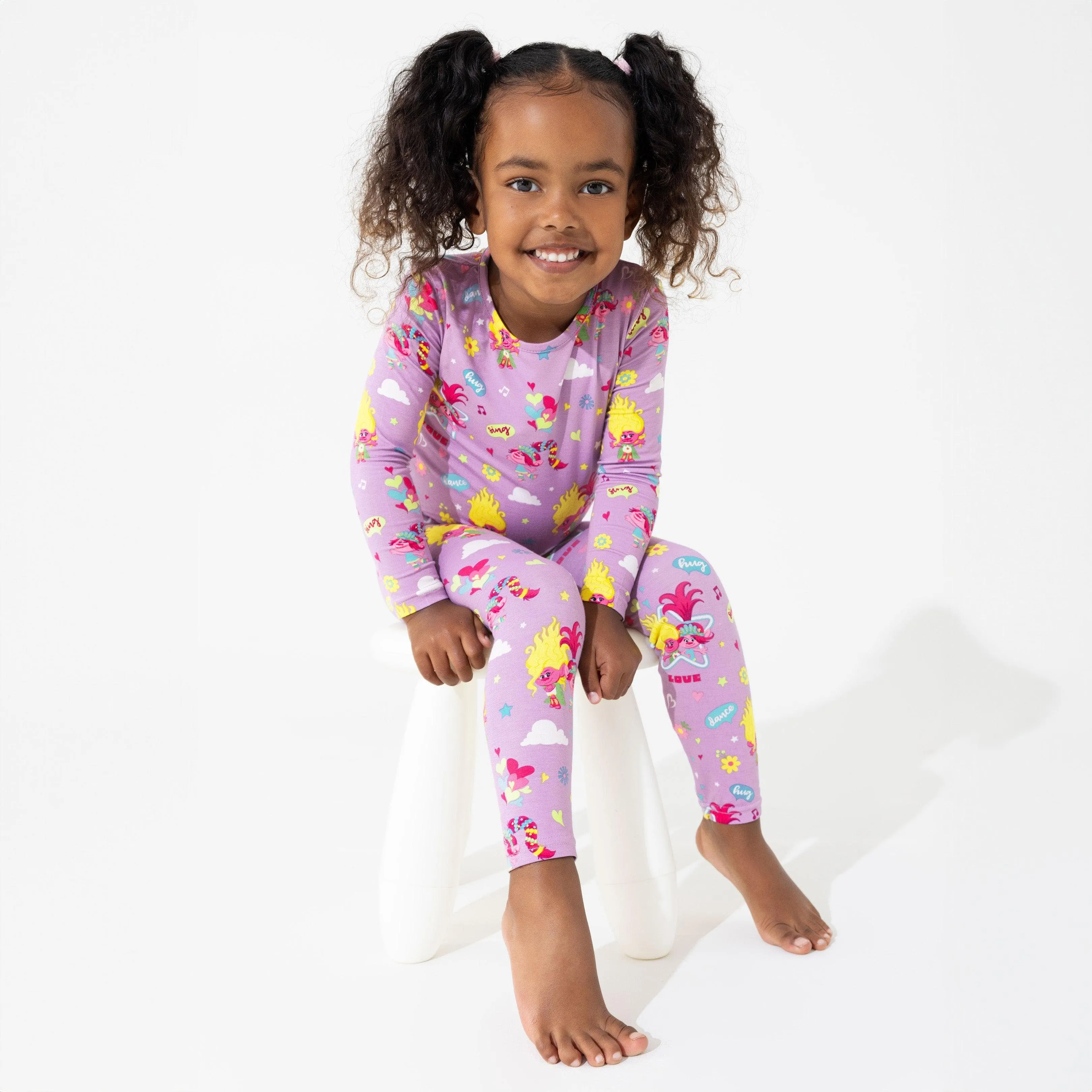 Bamboo Long Sleeve Pajama Set - Pink Trolls Music