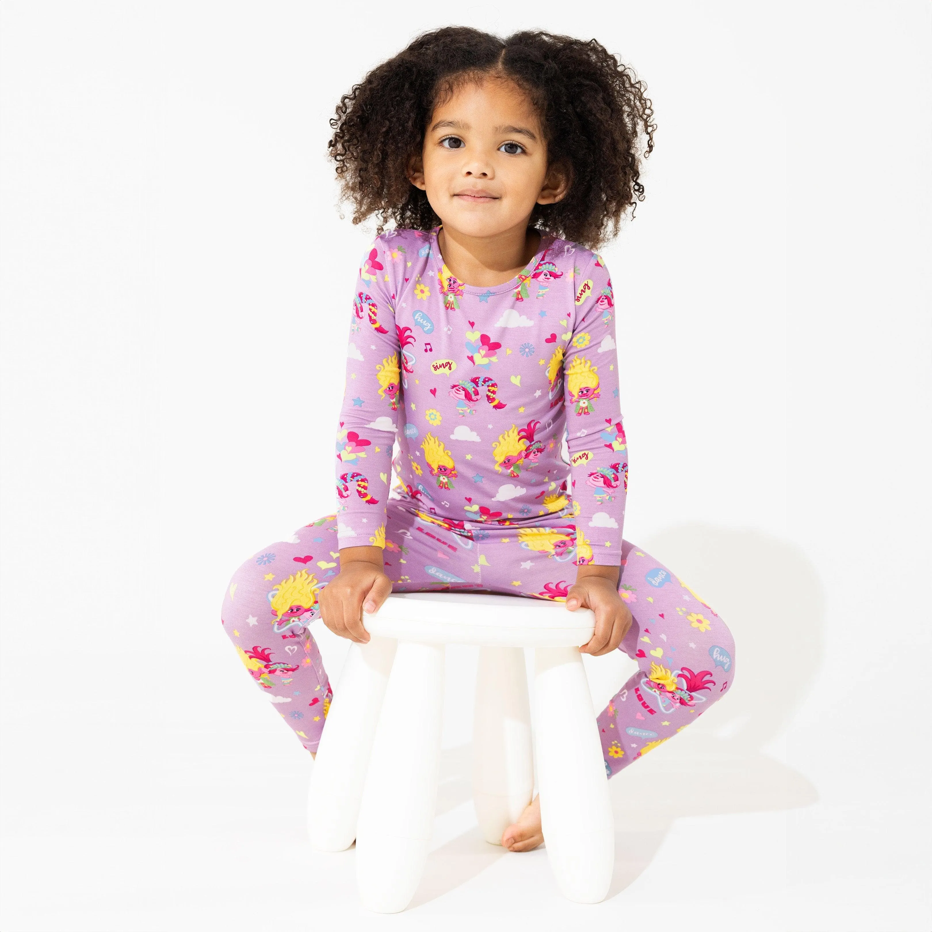 Bamboo Long Sleeve Pajama Set - Pink Trolls Music