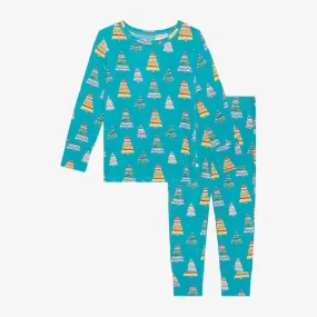 Bamboo Long Sleeve Pajama Set, Sierra (Christmas Trees)