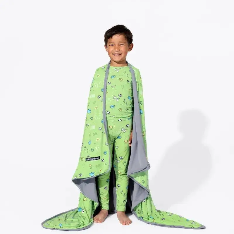 Bamboo Long Sleeve Pajama Set - Soccer