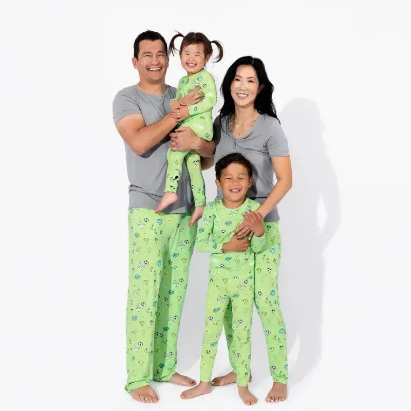 Bamboo Long Sleeve Pajama Set - Soccer
