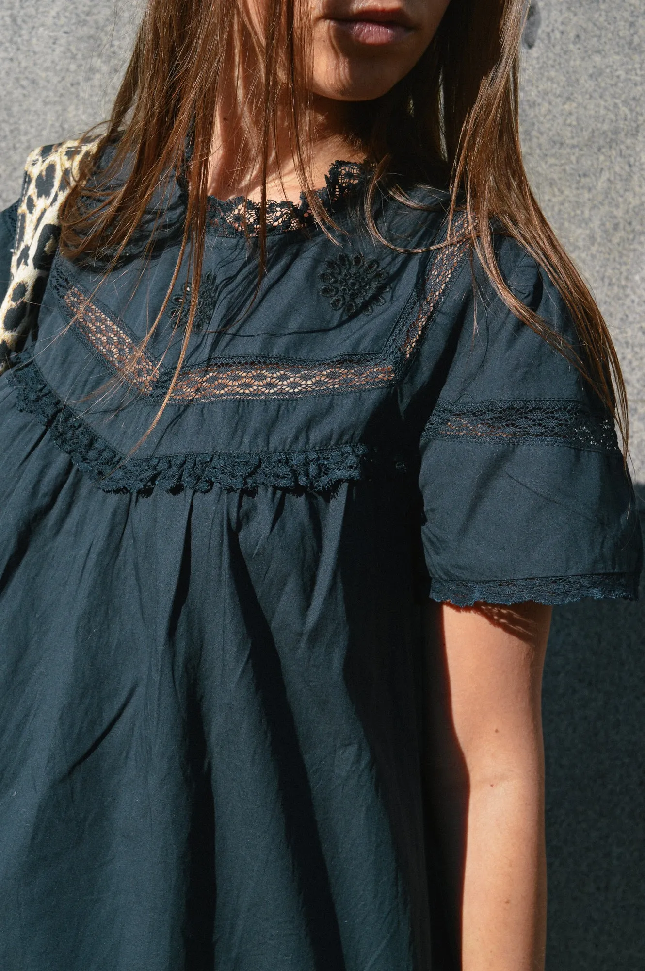 Bellerose Djerba Black Beauty Mini Dress