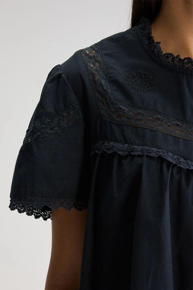 Bellerose Djerba Black Beauty Mini Dress