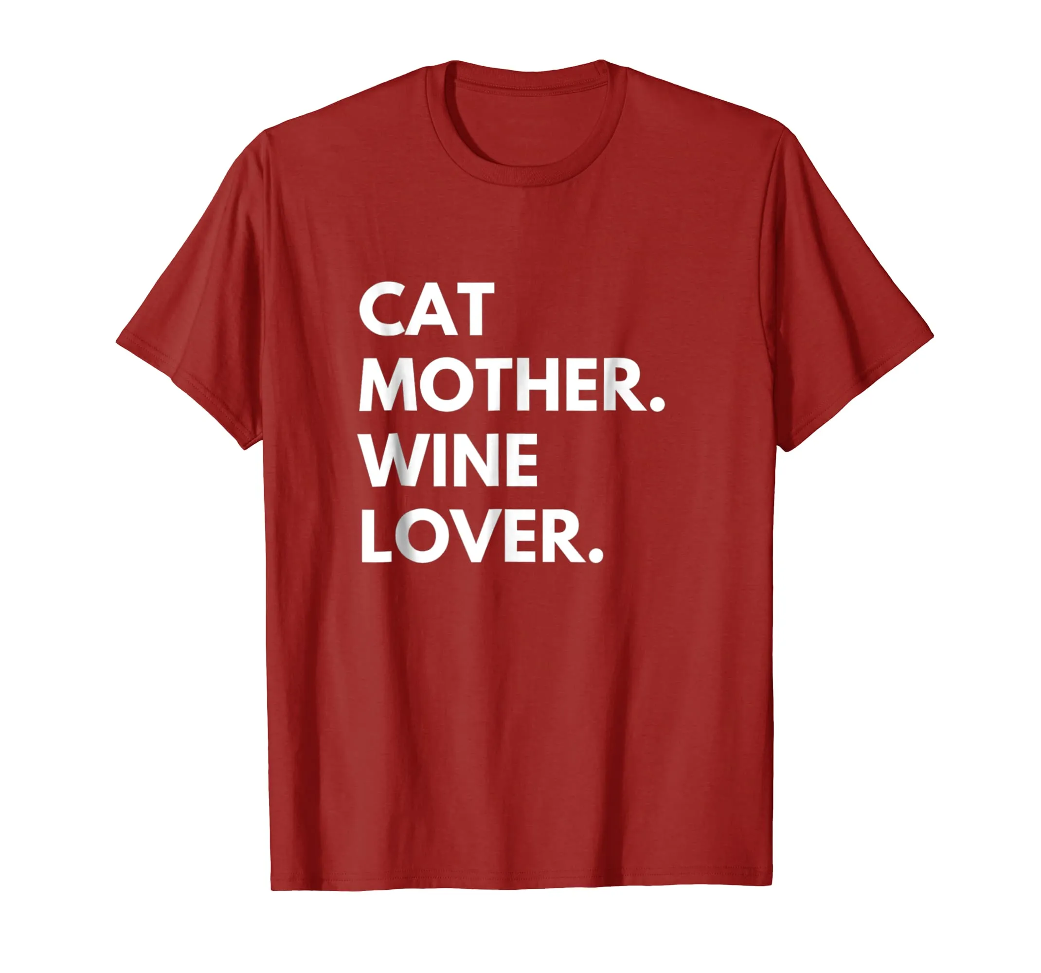 Cat Mother Wine Lover Funny Cat Owner T-Shirt