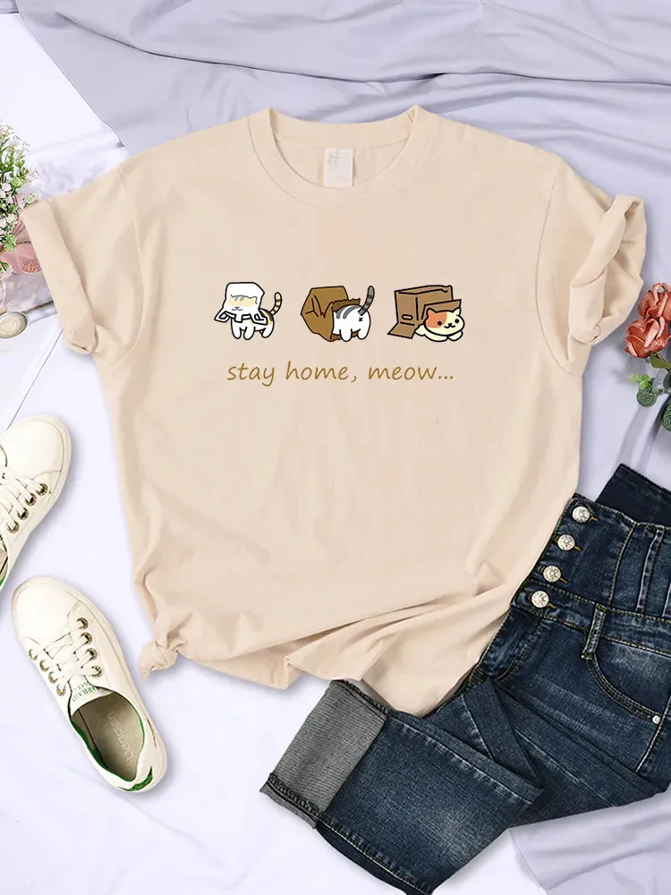 Cat Personality Print Women's T-Shirt