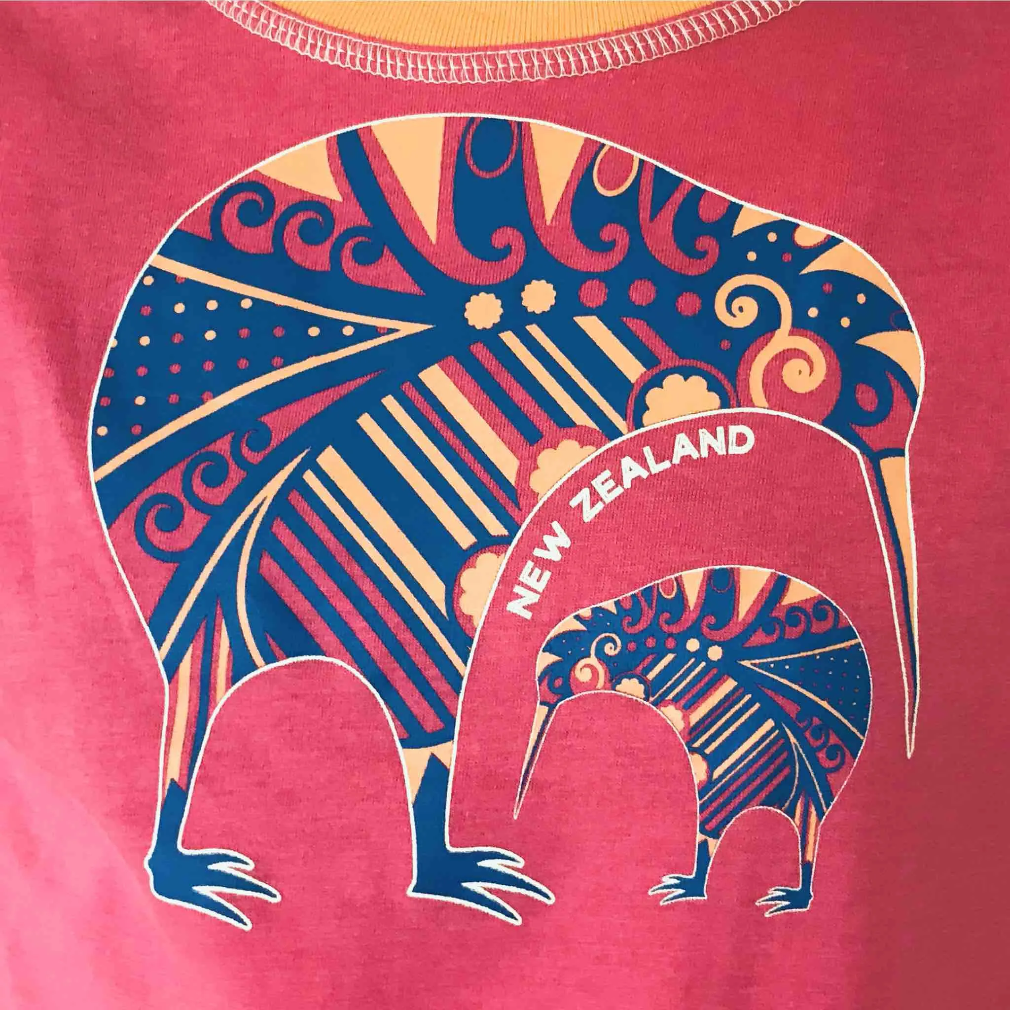 Childrens New Zealand T Shirt - Two Kiwi