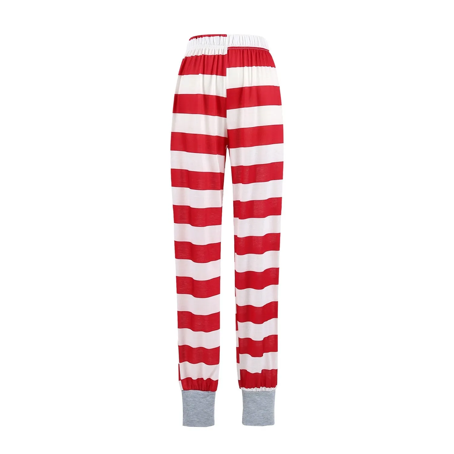 Christmas Family Matching Striped Pajamas Set For Kids Adult Baby