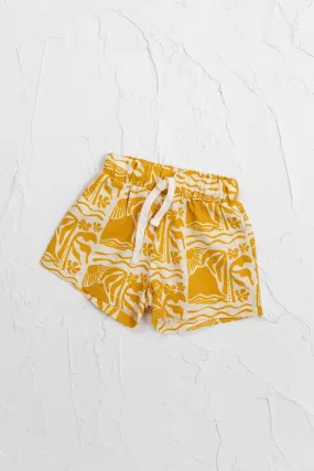 Cinnamon Baby - Linen Shorts | Mustard