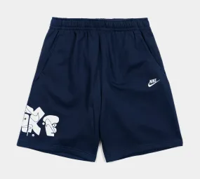 Club Fleece Mens Shorts (Blue)