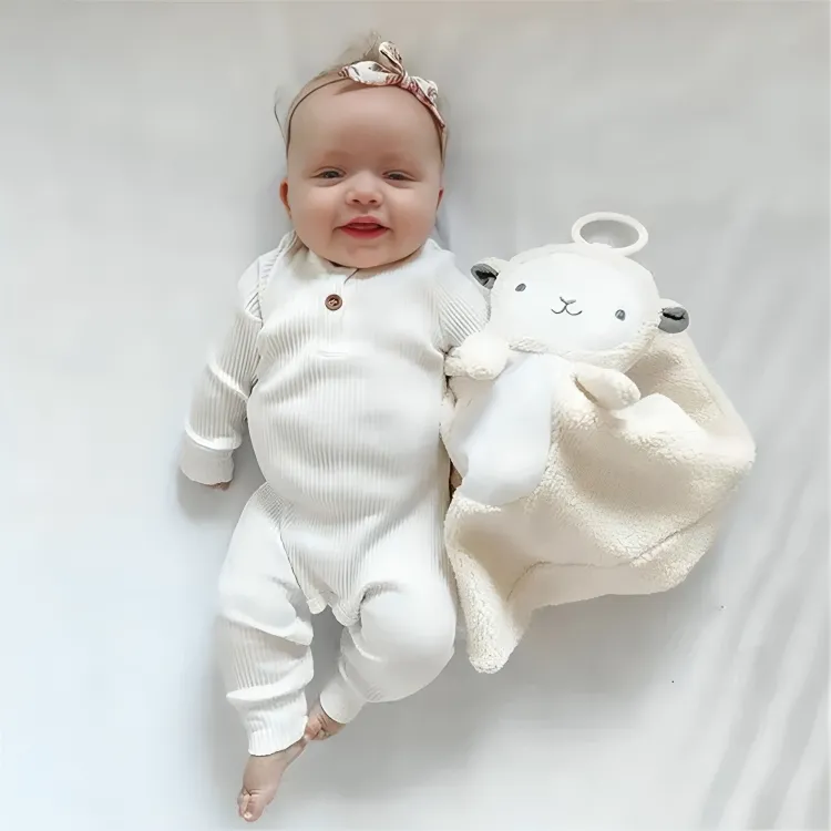 Cotton Knitted Ribbed Solid Pajamas