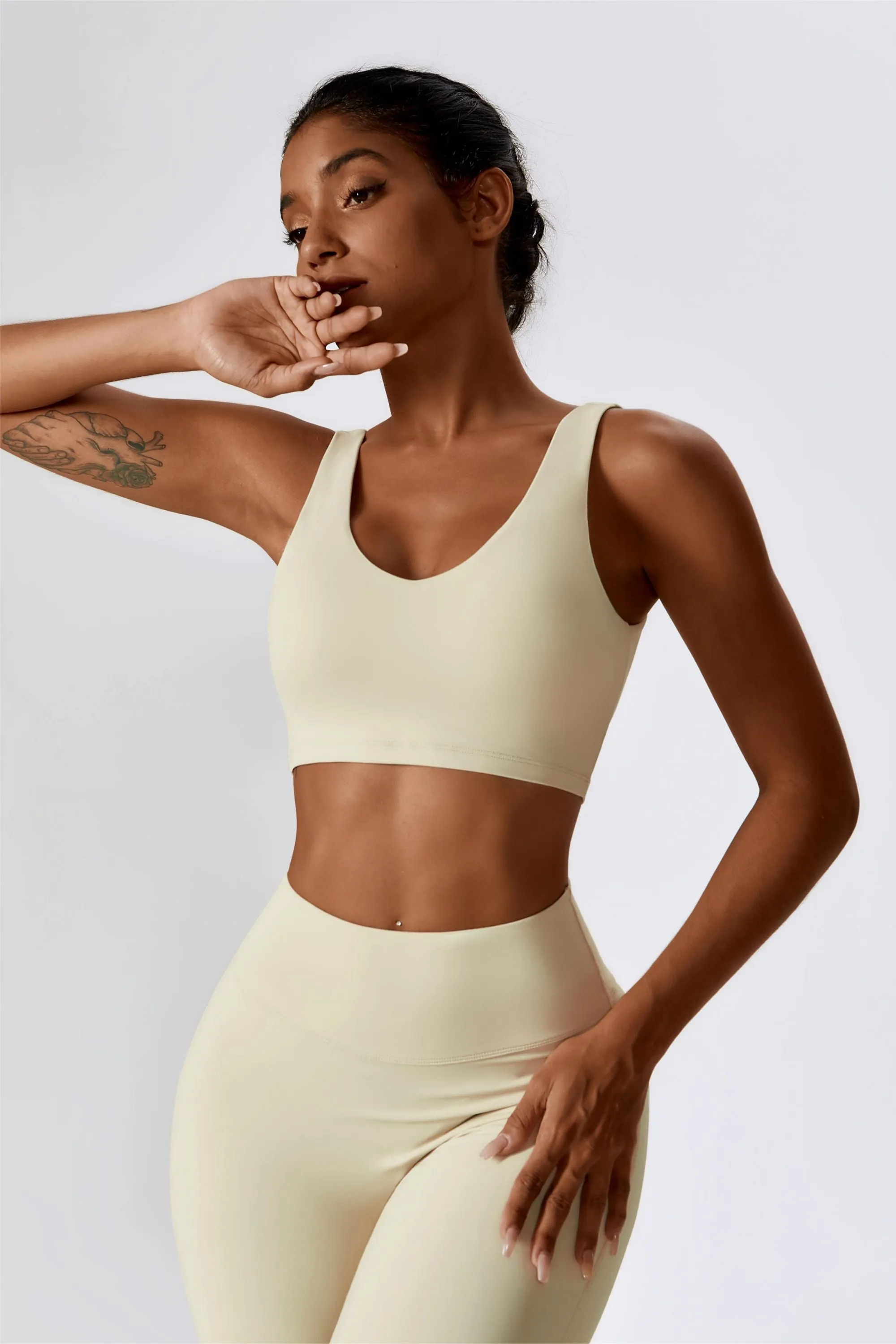 Deep Plunge Backless Tank Top
