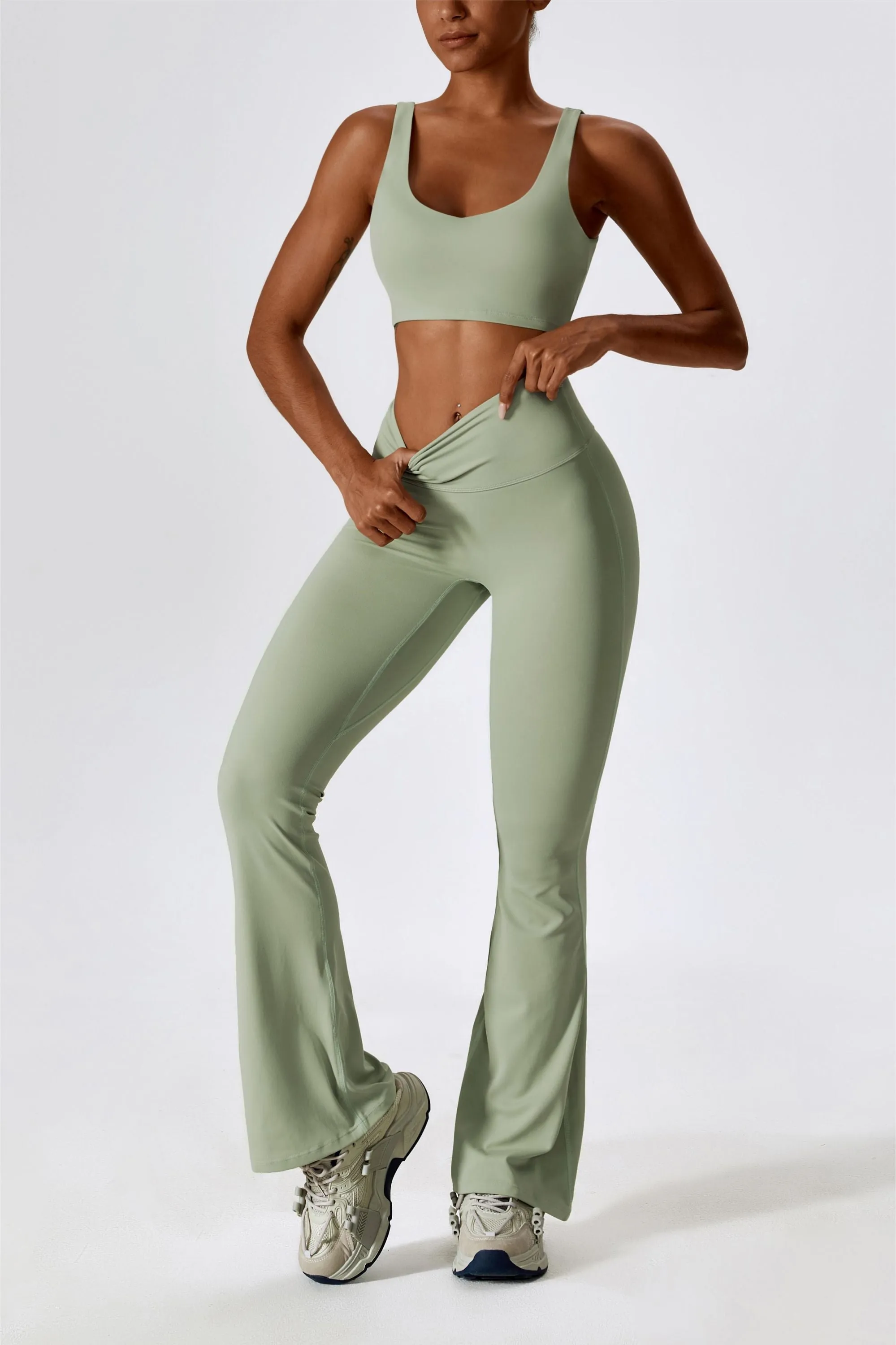 Deep Plunge Backless Tank Top