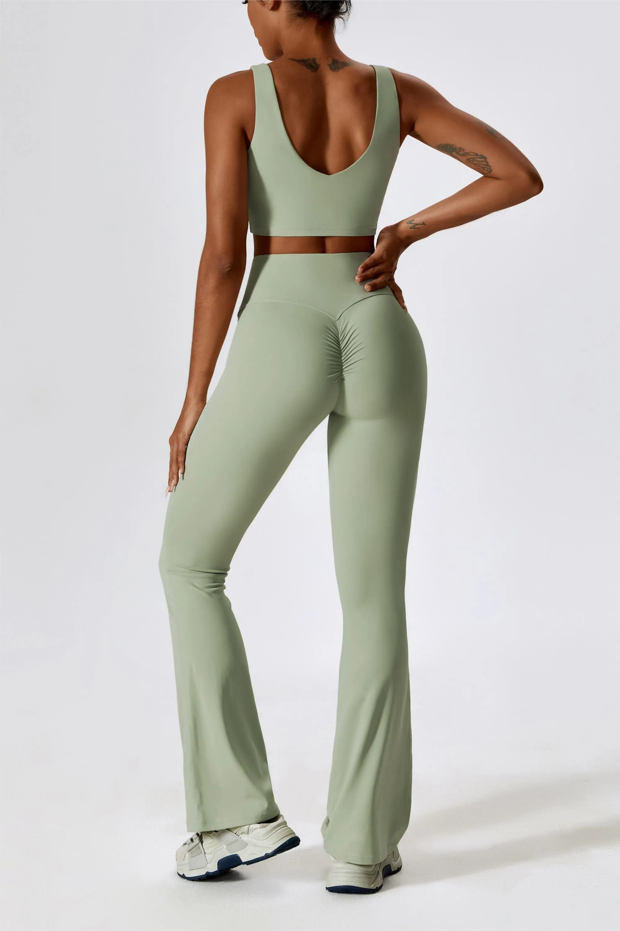 Deep Plunge Backless Tank Top