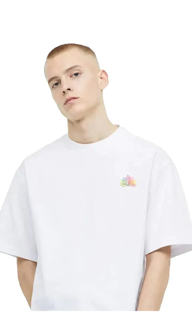 Devinefeather Oversized t Shirt, Drop Shoulder Tshirt, Baggy Tshirt for Men 005