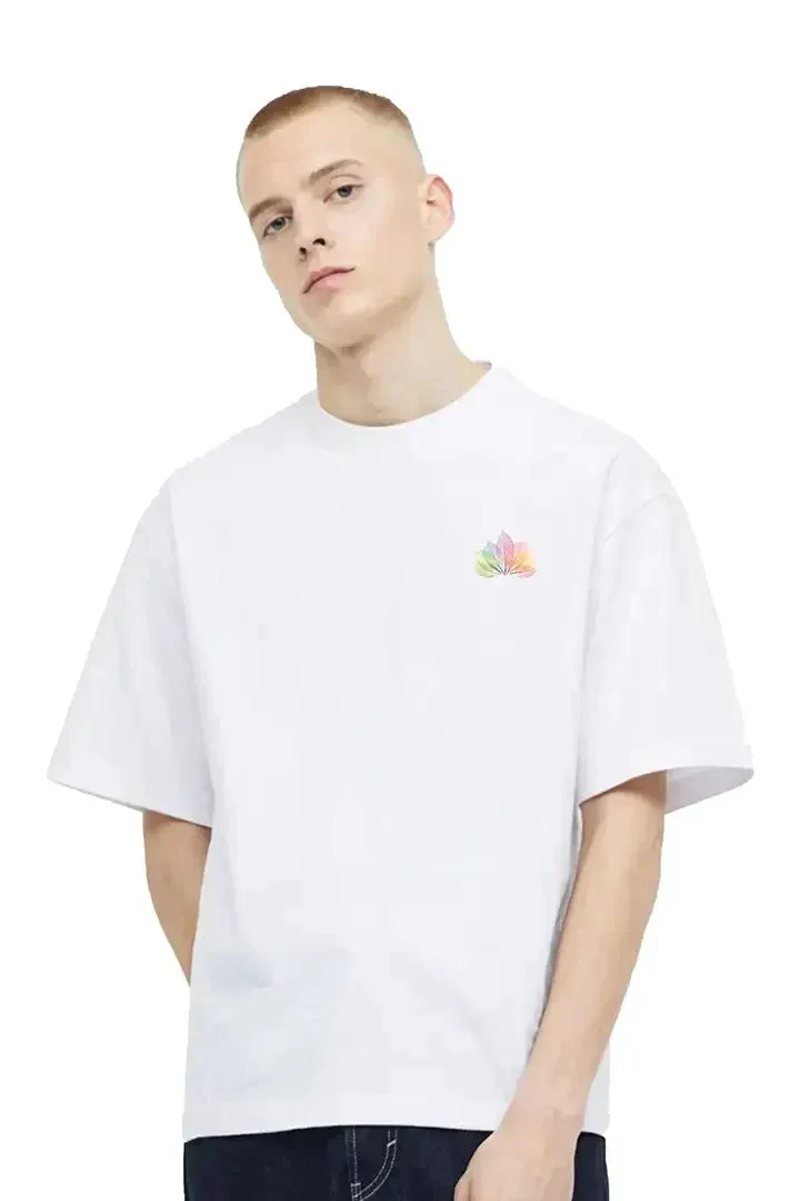 Devinefeather Oversized t Shirt, Drop Shoulder Tshirt, Baggy Tshirt for Men 005
