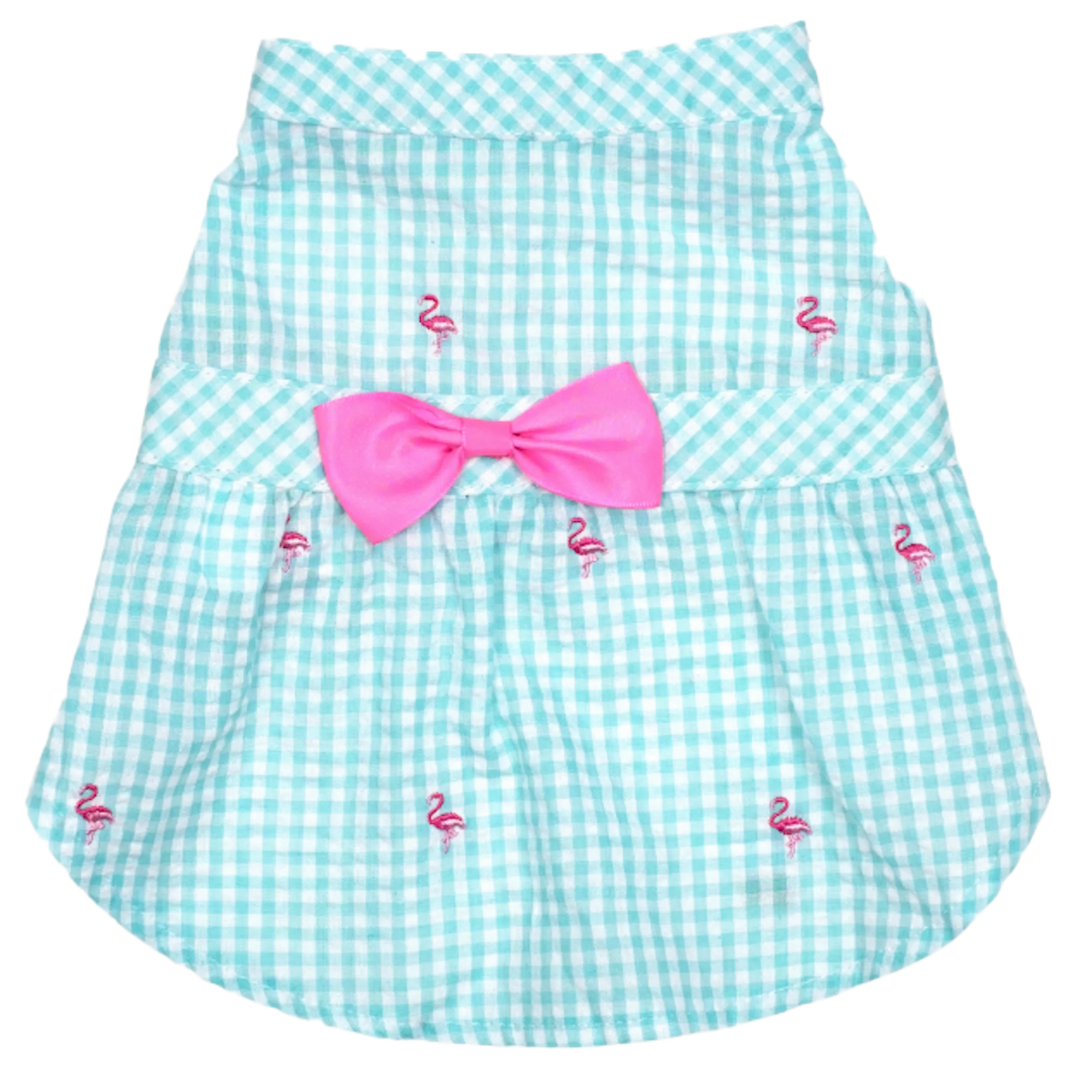 Dress | Gingham Flamingos