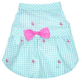 Dress | Gingham Flamingos