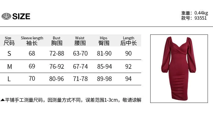 DressBetty - Women In Stock Fashion Sexy V Neck Summer Long Sleeve Dresses