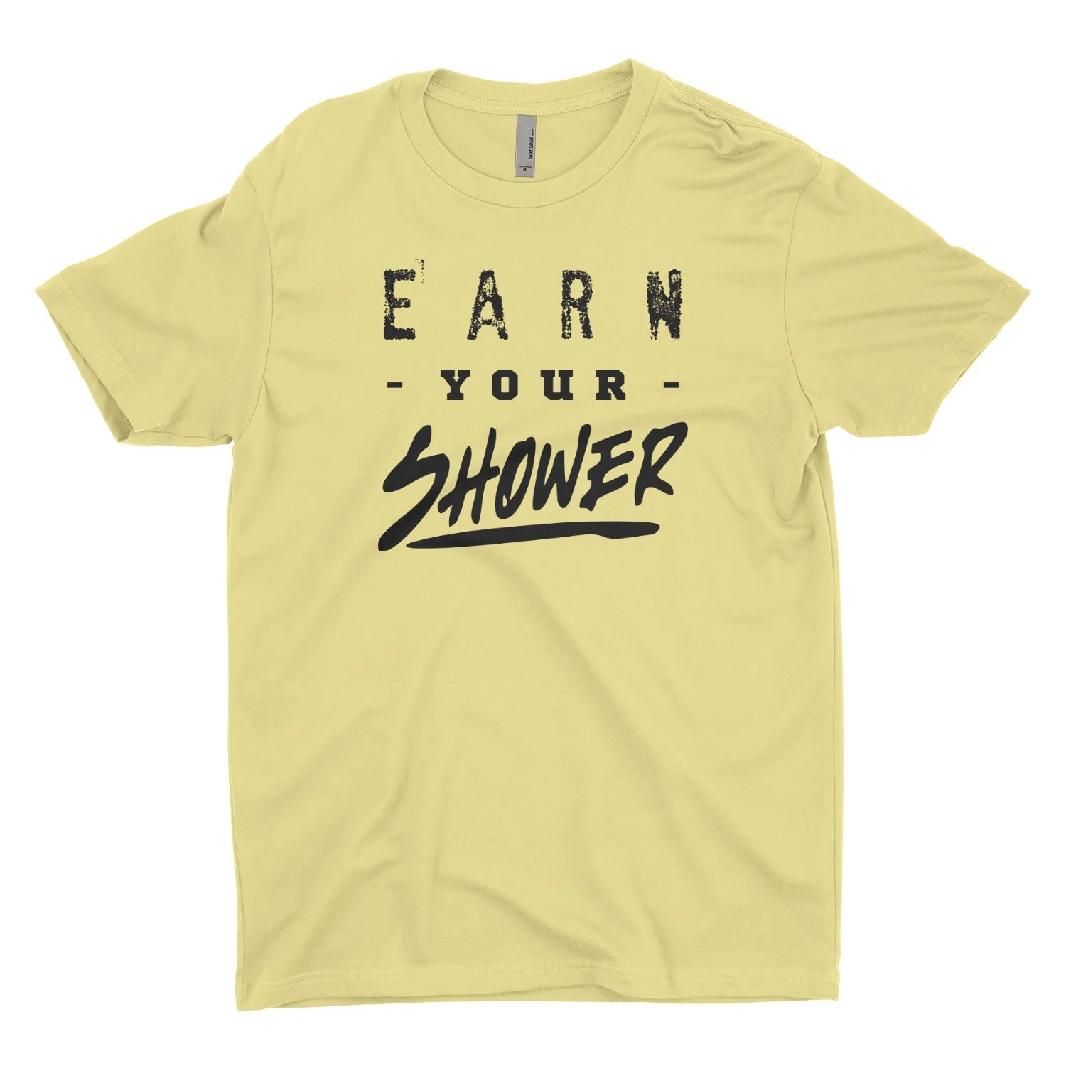Earn Your Shower Blacked Out