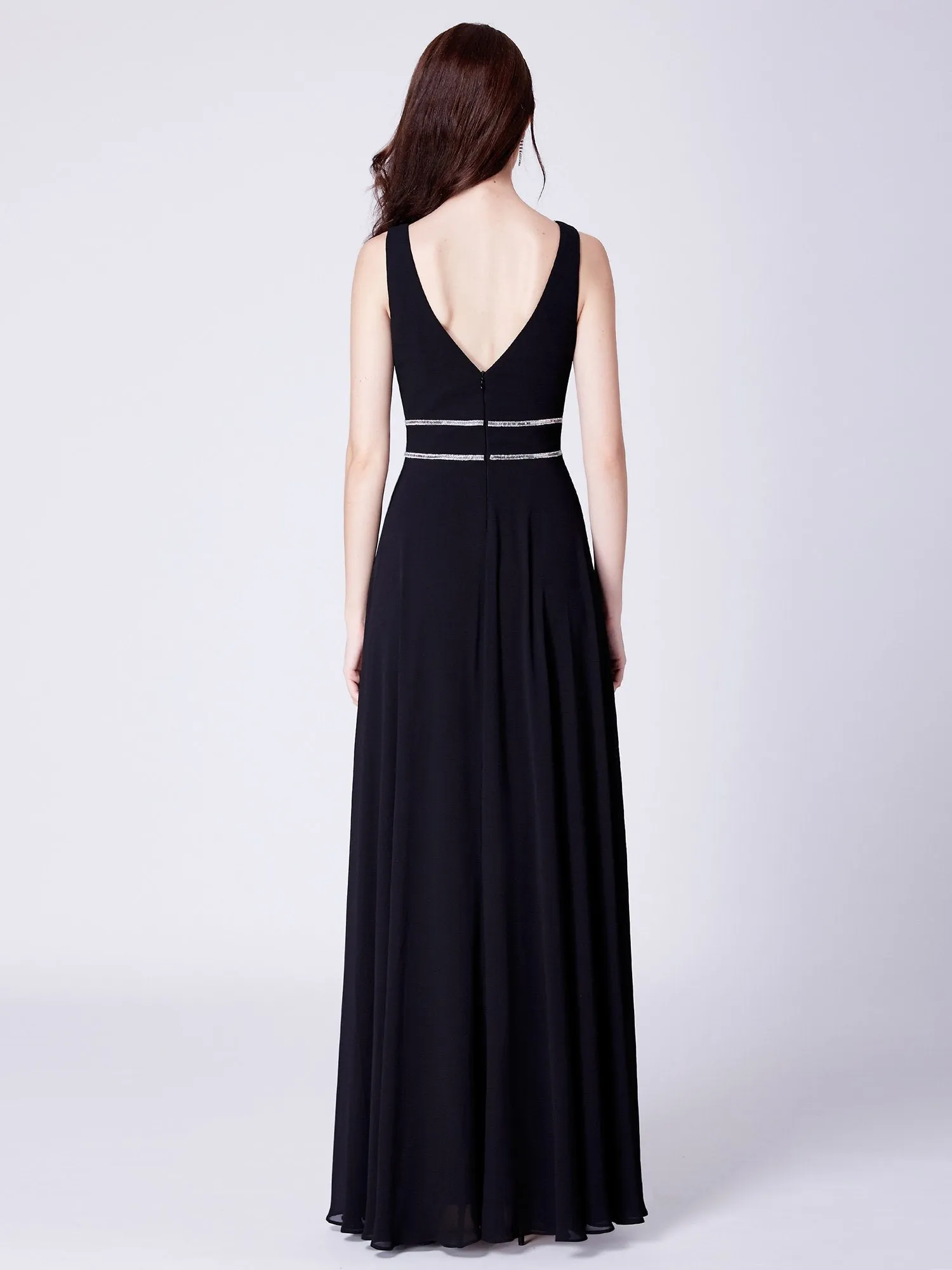 Ever Pretty Women Fashion A Line V Neck Long Chiffon Formal Evening Dress EP07442