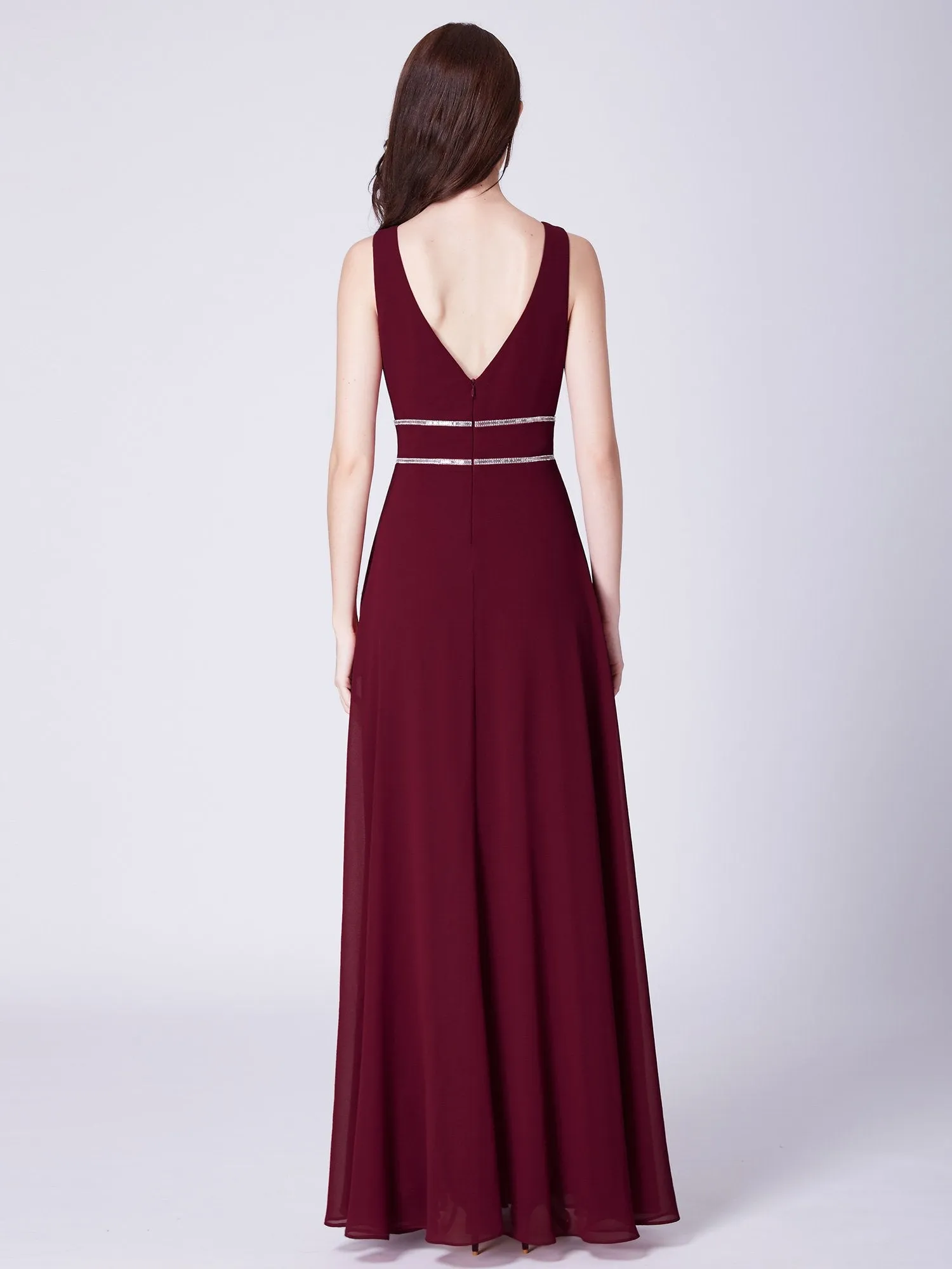 Ever Pretty Women Fashion A Line V Neck Long Chiffon Formal Evening Dress EP07442