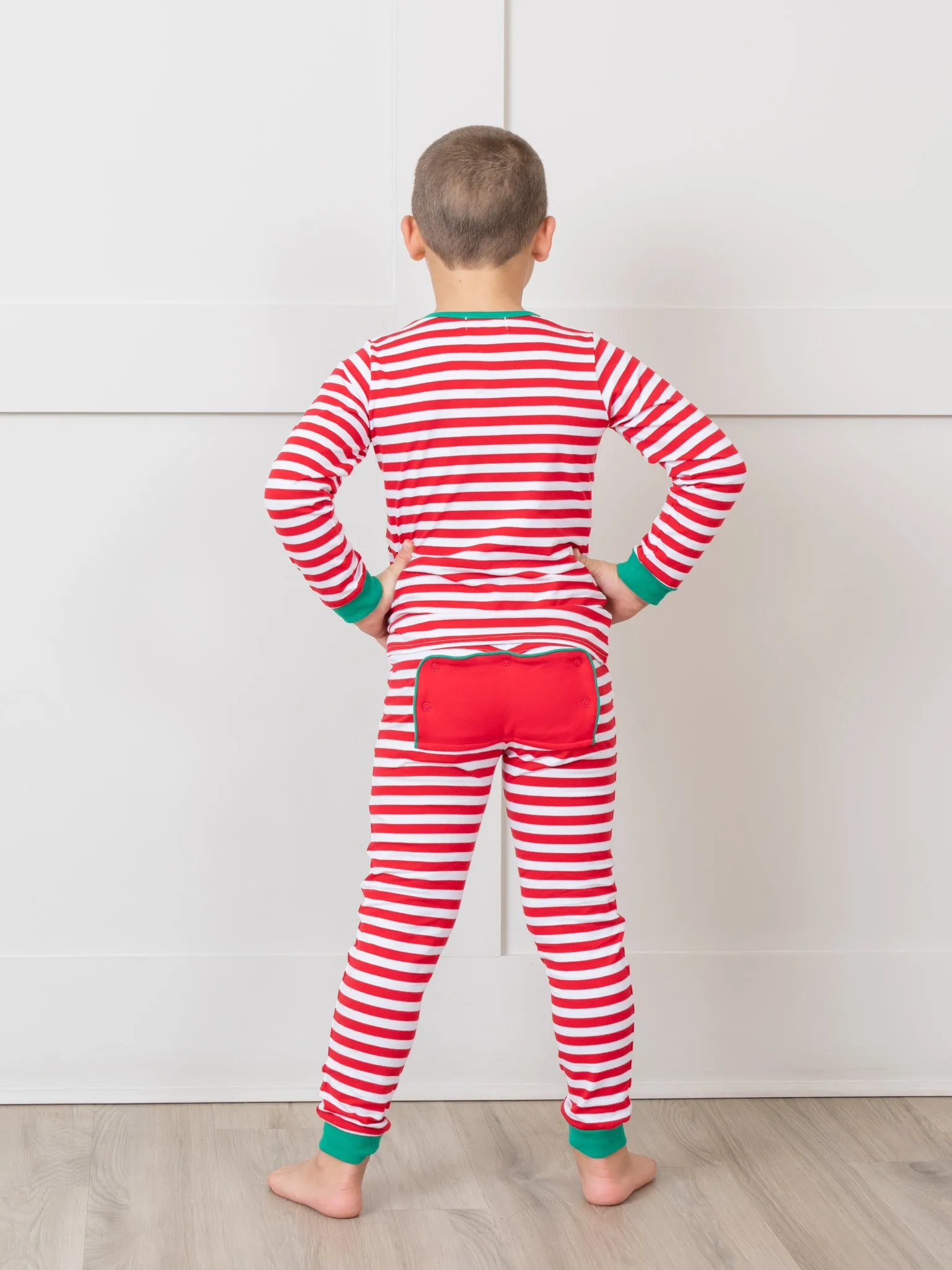 Gingerbread Dreams Striped Christmas Pajamas - Boys & Girls