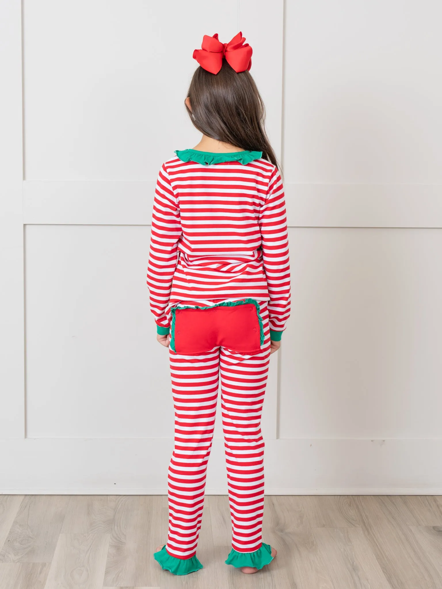 Gingerbread Dreams Striped Christmas Pajamas - Boys & Girls