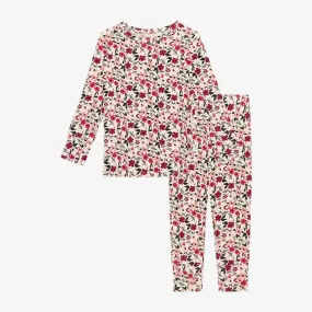Girl's Bamboo Long Sleeve Pajama Set, Janie (Floral)