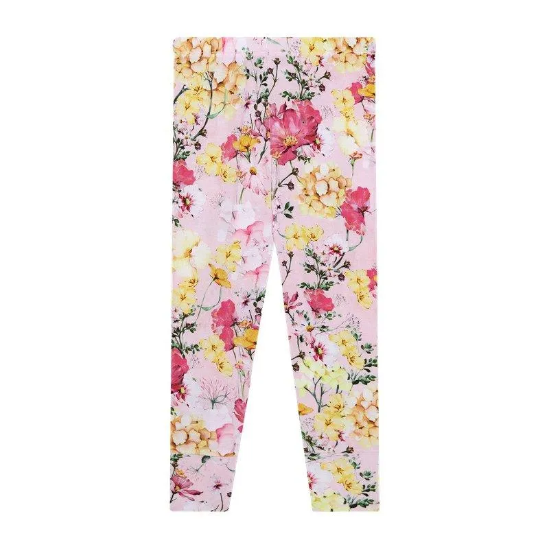 Girl's Bamboo Short Sleeve Pajama Set - Gaia (Floral)