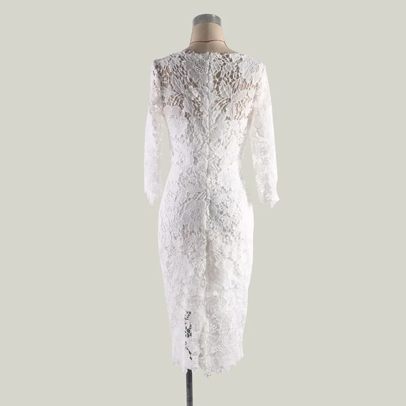 Gorgeous White Lace Bodycon Dress
