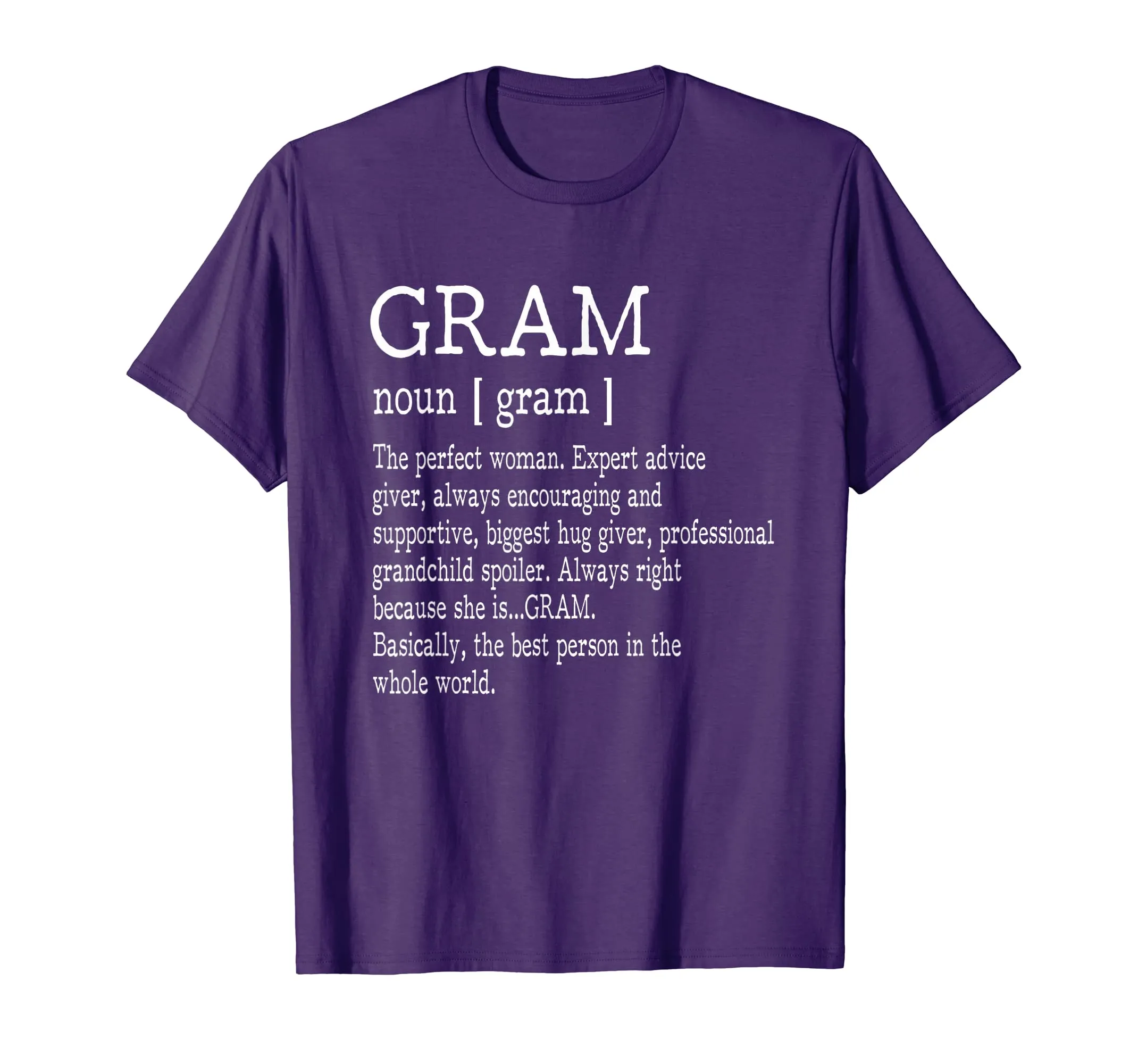 Gram Definition Grandma Mother Day Gifts Women T-Shirt