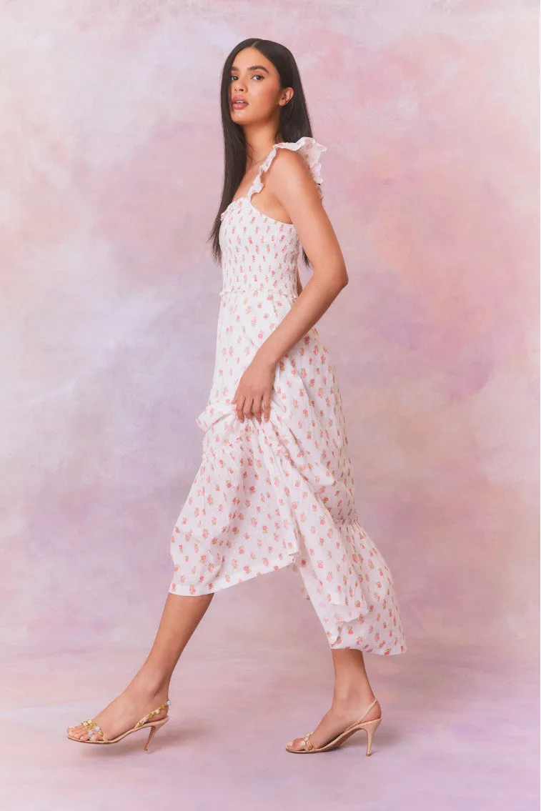 Guinevere Cotton Smocked Maxi Dress