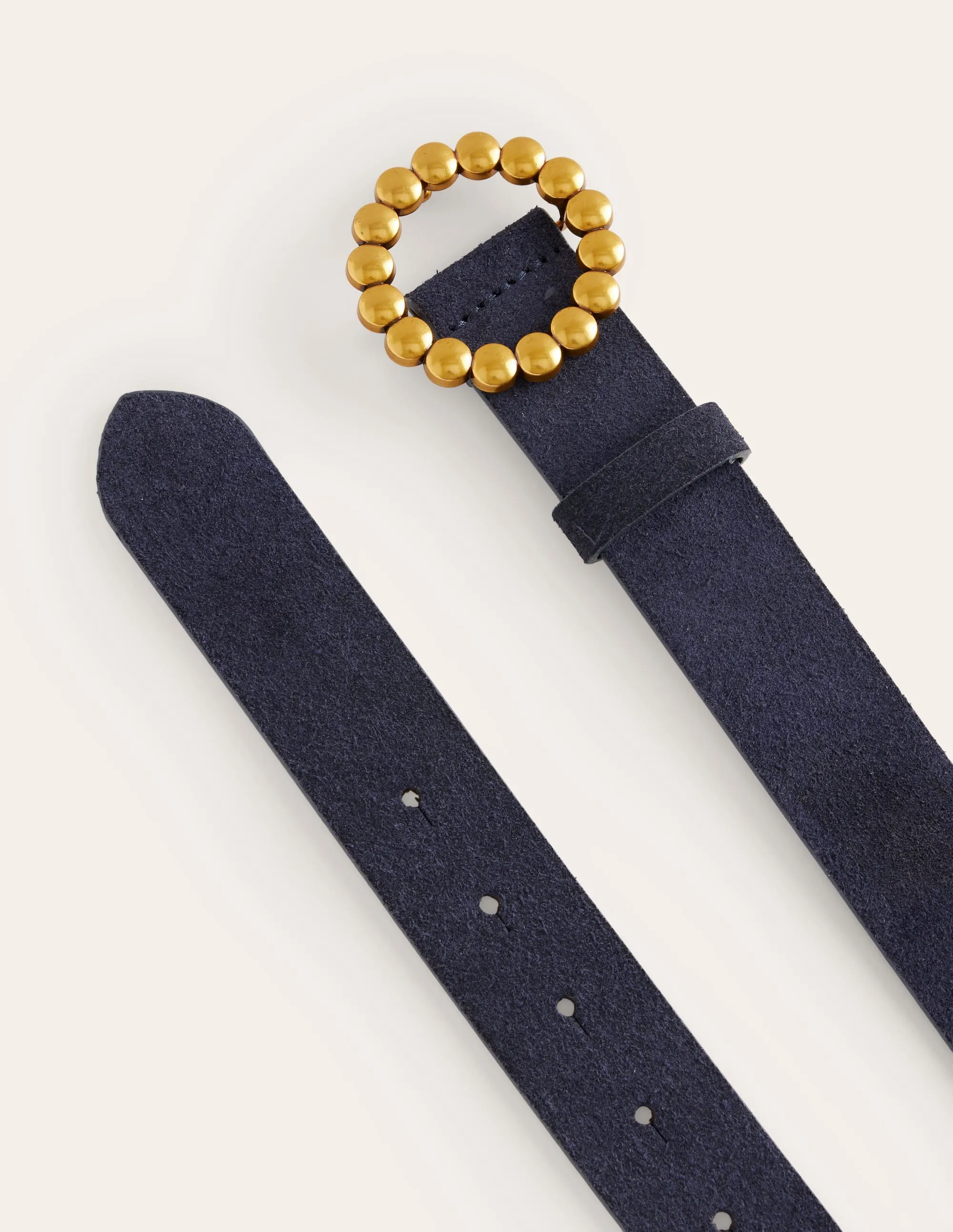 Interest Buckle Belt-Navy