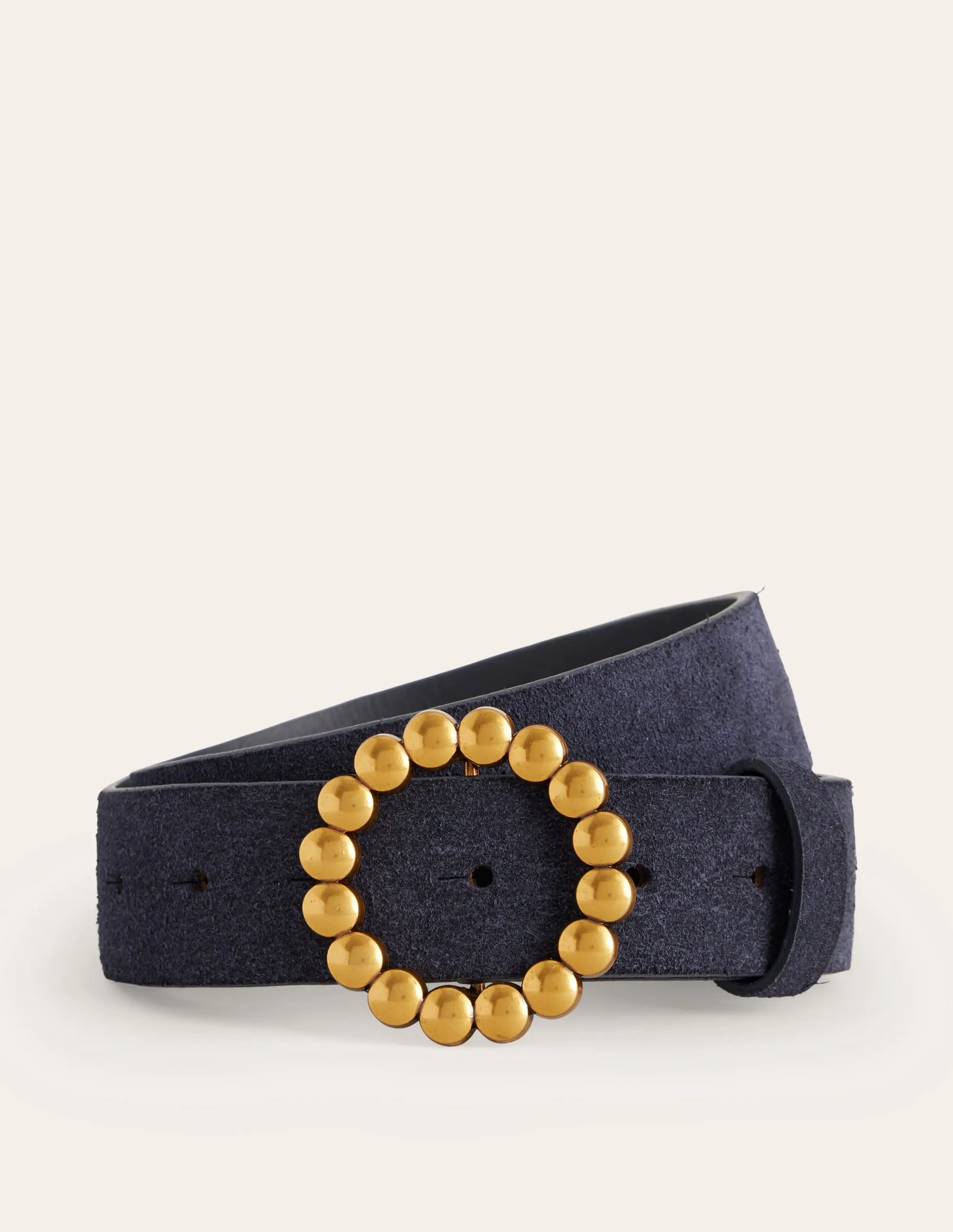 Interest Buckle Belt-Navy