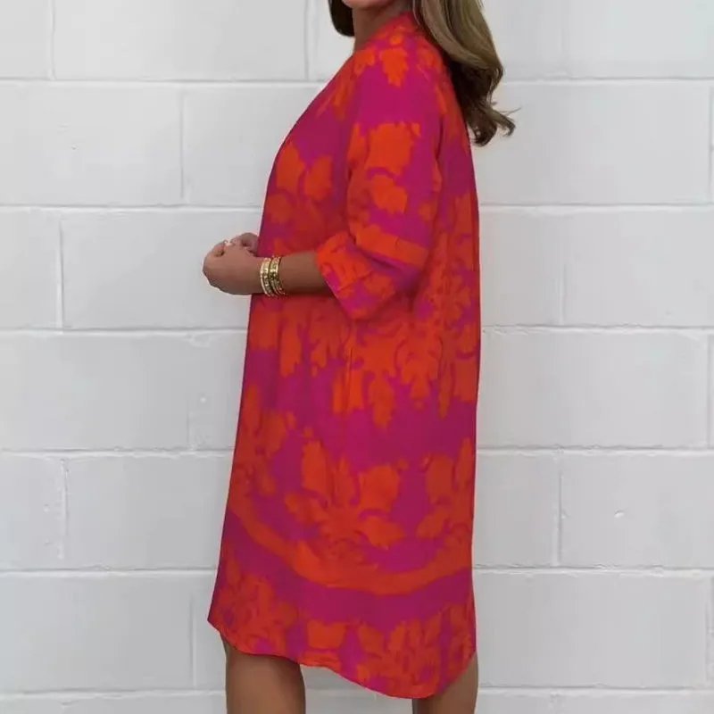 Jemma | Bold Patterned Tunic Dress