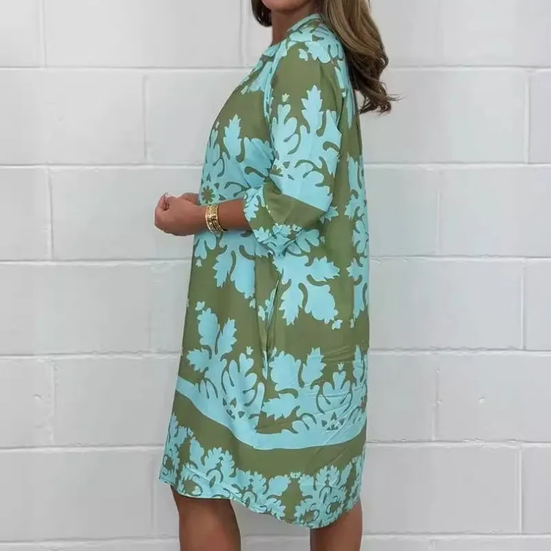 Jemma | Bold Patterned Tunic Dress